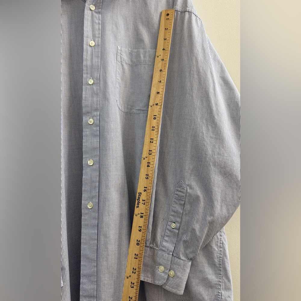 Tommy Hilfiger Crest Logo Vintage Button Down Shirt Size 17 L/XL - Picture 5 of 7